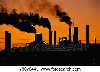 Stock Image - this is a ford 
factory at sunset 
these are smokestacks 
contributing. 
fotosearch - search 
stock photos, 
pictures, images, 
and photo clipart