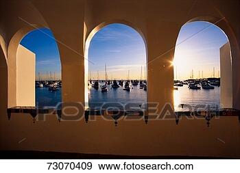 Stock Photograph - this is the view 
of avalon overlooking 
the harbor on 
via casino it. 
fotosearch - search 
stock photos, 
pictures, images, 
and photo clipart