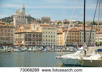 Stock Photograph - 'the town, harbor 
at marseilles, 
france'. fotosearch 
- search stock 
photos, pictures, 
images, and photo 
clipart