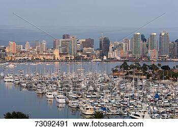 Stock Photography - usa,  california, 
 san diego,  view 
of boats in harbor 
island. fotosearch 
- search stock 
photos, pictures, 
images, and photo 
clipart