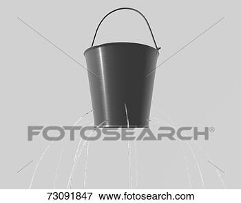 Picture - water leaking 
from holes in 
bucket. fotosearch 
- search stock 
photos, pictures, 
images, and photo 
clipart