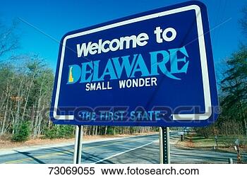 Stock Image - welcome to delaware 
sign. fotosearch 
- search stock 
photos, pictures, 
images, and photo 
clipart