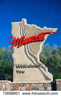 Stock Photography - welcome to minnesota 
sign. fotosearch 
- search stock 
photos, pictures, 
images, and photo 
clipart