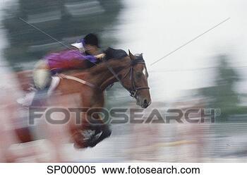 Stock Image - jockey jumping 
horse. fotosearch 
- search stock 
photos, pictures, 
images, and photo 
clipart