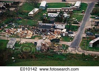 Stock Photo - trailer homes 
and houses destroyed 
by tornado. fotosearch 
- search stock 
photos, pictures, 
images, and photo 
clipart