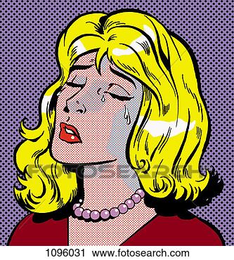 Clipart - portrait of a 
crying woman. 
fotosearch - search 
clipart, illustration, 
drawings and vector 
eps graphics images