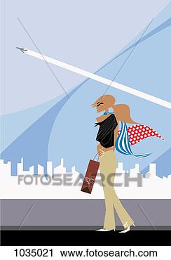 Clipart - young woman standing 
on the pavement 
looking up at 
a commercial. 
fotosearch - search 
clipart, illustration, 
drawings and vector 
eps graphics images