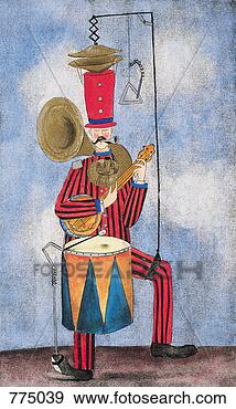 Stock Illustration - one man band. 
fotosearch - search 
clipart, illustration, 
drawings and vector 
eps graphics images
