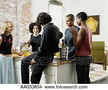 Stock Photo - young adults at 
social gathering. 
fotosearch - search 
stock photos, 
pictures, images, 
and photo clipart