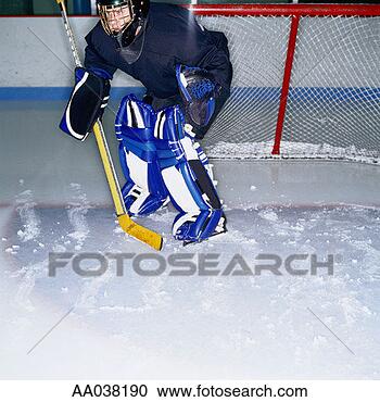 Stock Photography - ice hockey goalie. 
fotosearch - search 
stock photos, 
pictures, images, 
and photo clipart