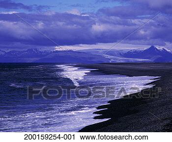 Stock Photography - iceland, east 
coastline, surf 
lapping shore. 
fotosearch - search 
stock photos, 
pictures, images, 
and photo clipart