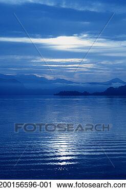 Stock Photography - japan, akita prefecture, 
kosaka, lake towada 
at sunrise. fotosearch 
- search stock 
photos, pictures, 
images, and photo 
clipart