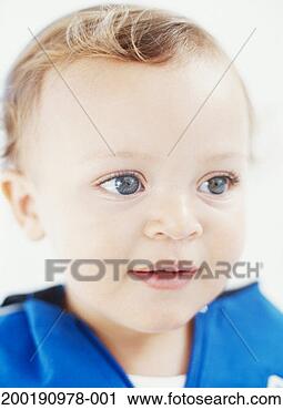 Stock Photography - baby boy (12-15 
months), close-up. 
fotosearch - search 
stock photos, 
pictures, images, 
and photo clipart