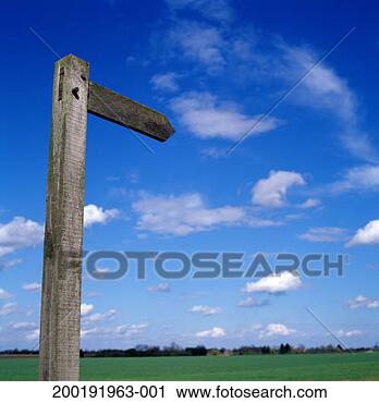 Stock Photography - wooden sign post 
in country landscape. 
fotosearch - search 
stock photos, 
pictures, images, 
and photo clipart