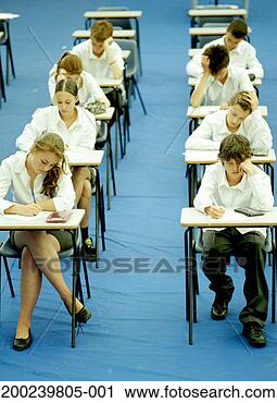 Stock Photography - schoolboys and 
schoolgirls (12-16) 
sitting exams. 
fotosearch - search 
stock photos, 
pictures, images, 
and photo clipart