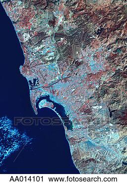 Satellite Map Of San Diego