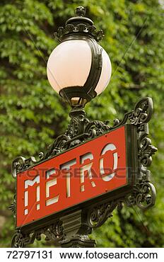 Stock Photography - art nouveau metro 
sign, close-up, 
paris, france. 
fotosearch - search 
stock photos, 
pictures, images, 
and photo clipart