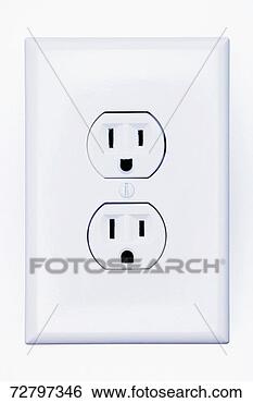 Stock Photo - double electrical 
outlet. fotosearch 
- search stock 
photos, pictures, 
images, and photo 
clipart