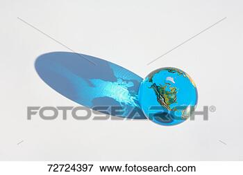 Picture - glass globe with 
north america 
prominent, elevated 
view, close-up. 
fotosearch - search 
stock photos, 
pictures, images, 
and photo clipart
