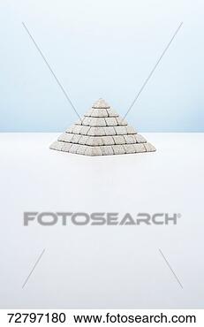 Stock Photography - pyramid in studio 
on white background. 
fotosearch - search 
stock photos, 
pictures, images, 
and photo clipart