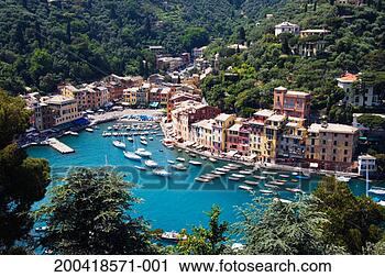 Stock Photography - italy, portofino, 
liguria, town 
and harbour of 
portofino. fotosearch 
- search stock 
photos, pictures, 
images, and photo 
clipart