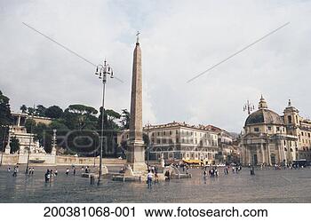 Stock Photography - italy, rome, piazza 
del popolo. fotosearch 
- search stock 
photos, pictures, 
images, and photo 
clipart