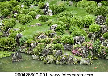 Stock Photography - japan, shizuoka 
prefecture, inasa, 
ryutanji temple 
garden. fotosearch 
- search stock 
photos, pictures, 
images, and photo 
clipart