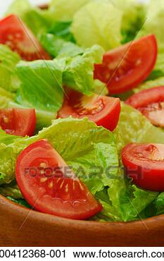 Stock Photography - romaine lettuce 
salad with vine 
tomatoes in wood 
bowl. fotosearch 
- search stock 
photos, pictures, 
images, and photo 
clipart