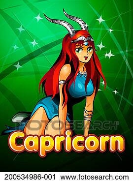 Stock Photography - 'capricorn' below 
anime woman with 
horns. fotosearch 
- search stock 
photos, pictures, 
images, and photo 
clipart