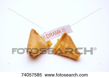 Stock Image - chinese fortune 
cookie with 'drama' 
fortune, on white 
background. fotosearch 
- search stock 
photos, pictures, 
images, and photo 
clipart