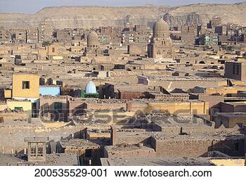 Stock Photography - egypt, cairo, 
city of the dead, 
elevated view. 
fotosearch - search 
stock photos, 
pictures, images, 
and photo clipart