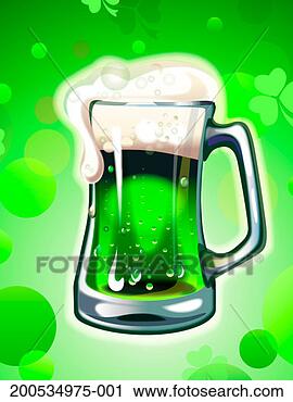 Stock Photography - pint of green 
beer for st patrick's 
day. fotosearch 
- search stock 
photos, pictures, 
images, and photo 
clipart