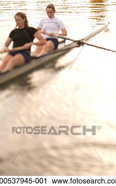 Stock Photography - usa, washington, 
seattle, lake 
washington, two 
rowers in scull 
at dawn. fotosearch 
- search stock 
photos, pictures, 
images, and photo 
clipart