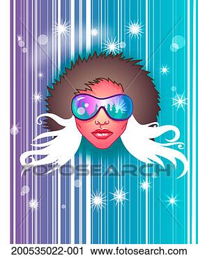 Stock Photography - young woman wearing 
sunglasses. fotosearch 
- search stock 
photos, pictures, 
images, and photo 
clipart