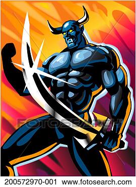 Stock Photography - mythical warrior 
with sword. fotosearch 
- search stock 
photos, pictures, 
images, and photo 
clipart