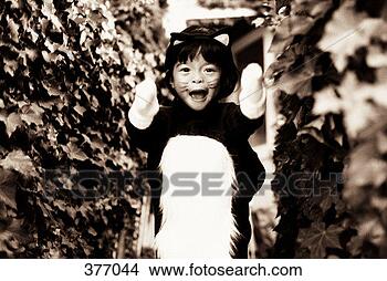 Stock Photo - young girl in 
cat suit. fotosearch 
- search stock 
photos, pictures, 
images, and photo 
clipart
