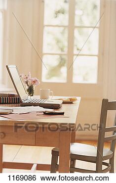 Stock Photo - laptop and objects 
on a table. fotosearch 
- search stock 
photos, pictures, 
images, and photo 
clipart