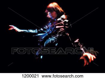 Stock Photography - portrait of a 
young woman with 
a blank expression 
and her arms. 
fotosearch - search 
stock photos, 
pictures, images, 
and photo clipart