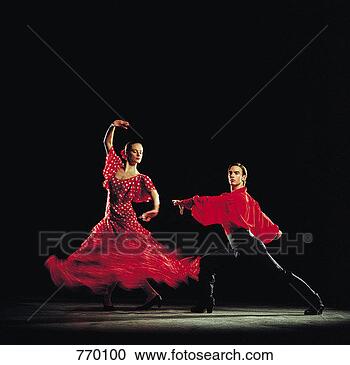 Arquivo de Fotografias - homem,  mulher,dançar,  flamenco.fotosearch - buscade fotos, imagense clipart