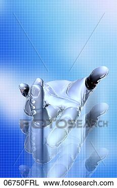 Stock Photo - metallic hands 
reaching out. 
fotosearch - search 
stock photos, 
pictures, images, 
and photo clipart