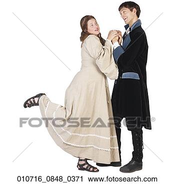 Stock Photography - romantic couple 
in historical 
costume. fotosearch 
- search stock 
photos, pictures, 
images, and photo 
clipart