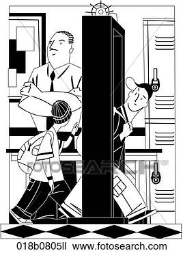 Clipart - school metal detector. 
fotosearch - search 
clipart, illustration, 
drawings and vector 
eps graphics images