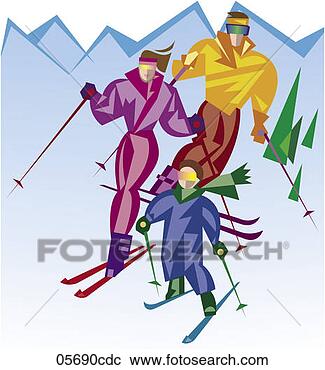 Clipart - family,  skiing, 
 mountains in 
backgrounds  layered 
 also available. 
fotosearch - search 
clipart, illustration, 
drawings and vector 
eps graphics images