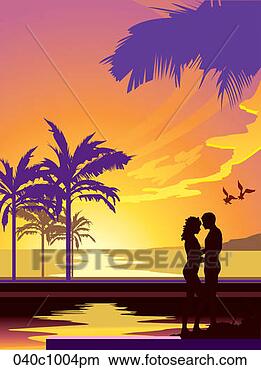 Clipart - honeymoon couple 
on pier. fotosearch 
- search clipart, 
illustration, 
drawings and vector 
eps graphics images