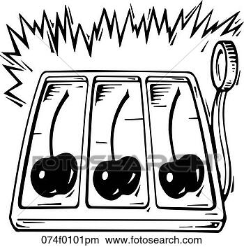 Clipart - slot machine with 
cherries in the 
windows. fotosearch 
- search clipart, 
illustration, 
drawings and vector 
eps graphics images