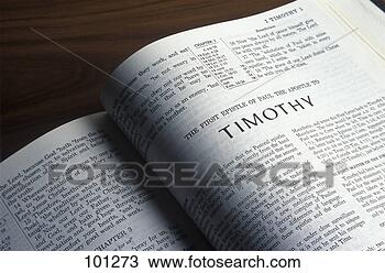 Stock Photo - bible open to 
first timothy. 
fotosearch - search 
stock photos, 
pictures, images, 
and photo clipart