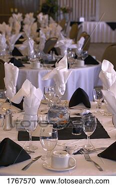 Stock Photography - formal place settings 
at wedding banquet. 
fotosearch - search 
stock photos, 
pictures, images, 
and photo clipart