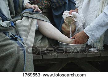Stock Photo - jesus washes disciple's 
feet. fotosearch 
- search stock 
photos, pictures, 
images, and photo 
clipart