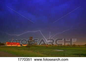 Stock Photography - lightning in sky 
over a saskatchewan 
farm. fotosearch 
- search stock 
photos, pictures, 
images, and photo 
clipart