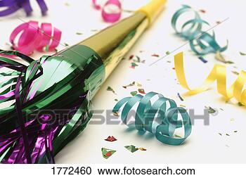 Stock Photography - party toy and 
streamers. fotosearch 
- search stock 
photos, pictures, 
images, and photo 
clipart